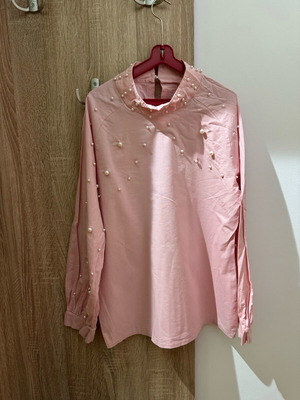 Дамска риза розова като ново, размер М