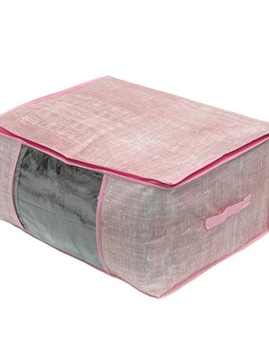 Coral Non Woven Fabric Storage Bag new with double zipper 60x45x30cm