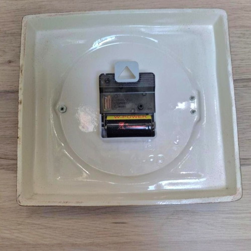 Velona vintage ceramic kitchen wall clock used, battery operated