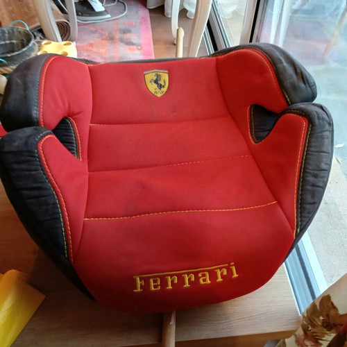Ferrari car seat for boy or girl like new