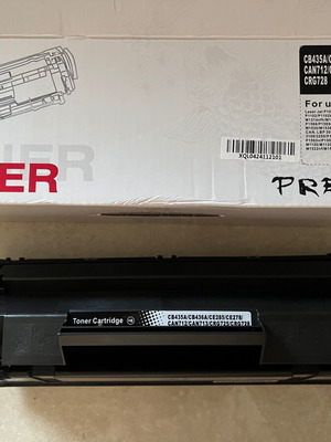 Toner συμβατό με εκτυπωτές HP και Canon σαν καινούργιο, κωδικοί CB435A CB436A CE285A CE278A CRG725 CRG728