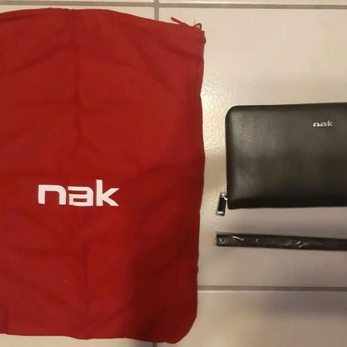 Nak leather wallet-bag like new, black