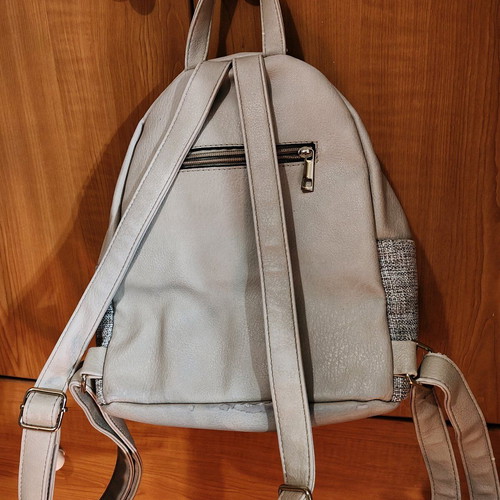 Beige backpack bag used