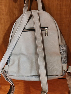 Beige backpack bag used