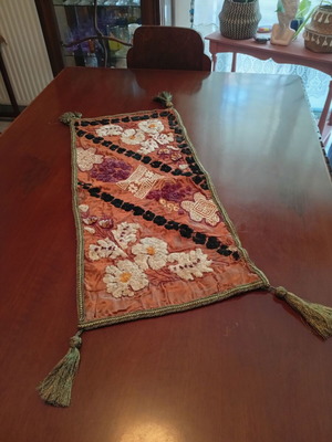 Antique Russian embroidery over 100 years old used