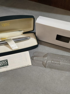 Cross ChevronTexaco Edition luxury pen, silver matte