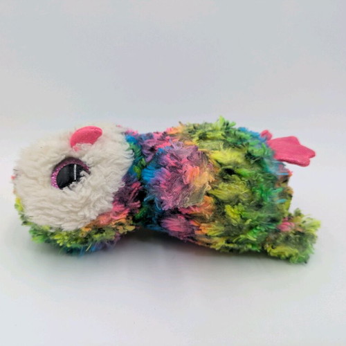 TY Beanie Boo Owen used fluffy multicolored owl