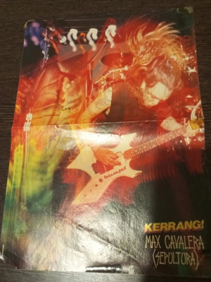 Max Cavalera Sepultura Morbid Angel double-sided poster 1990s used
