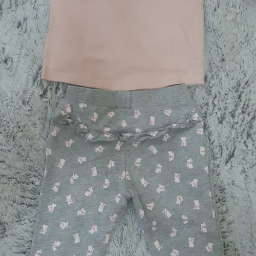 Baby set tracksuit and blouse used 100% cotton