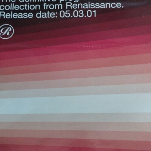 Progression Renaissance promo poster used, progressive house 2001