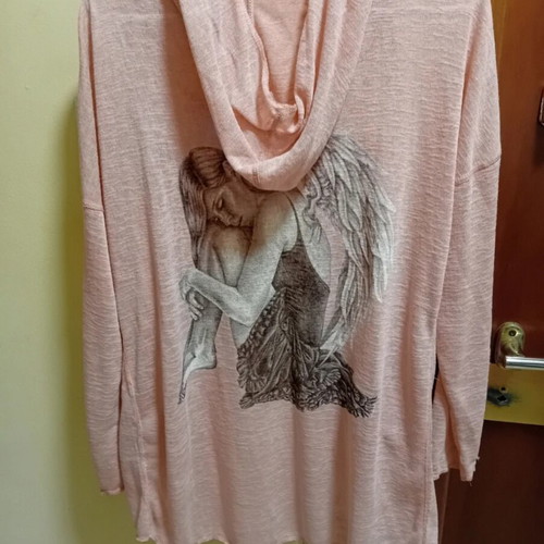 Women's jacket with print on the back