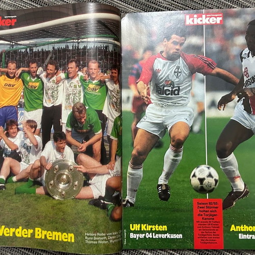 KICKER Annual Almanac 1993-1994 with Bundesliga and 2.Bundesliga
