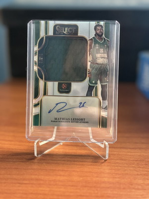 25-26 Panini EuroLeague Select Lessort Patch Auto/75 Panathinaikos