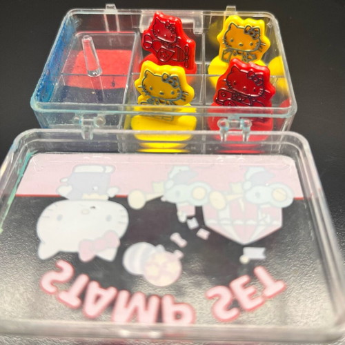 Hello Kitty stamp set used, vintage 1976