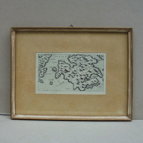 Map of Kythera Renaissance original reprint 32x24 cm
