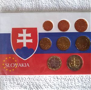 8 Νομίσματα SLOVAKIA Official Blister 2009
