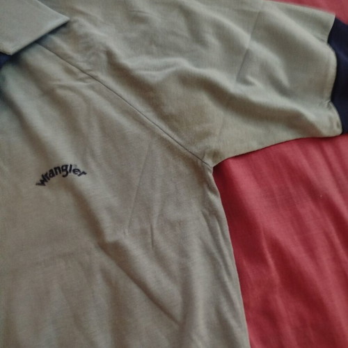 Wrangler men's short-sleeve shirt used, size L, turquoise