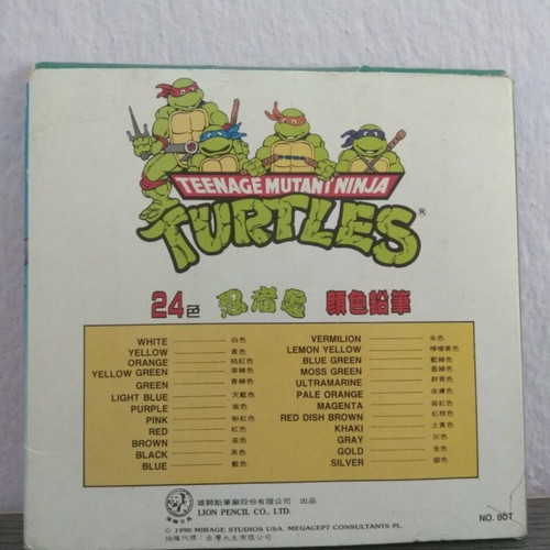 Teenage Mutant Ninja Turtles 1990 pencils used, rare