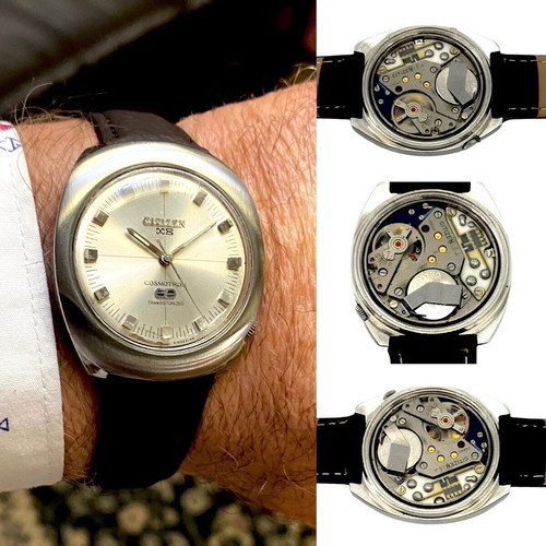 Citizen electro-mechanical watch like new, vintage 1965-70s, 36mm