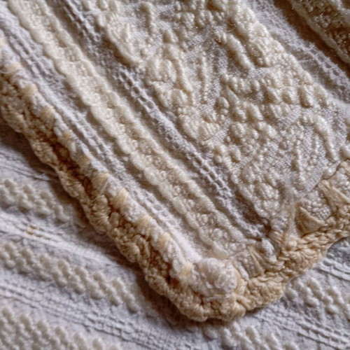 Woven throw used, practical for anywhere