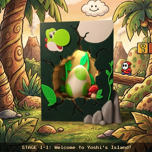 Yoshi RGB Lamp like new, retro gaming decoration