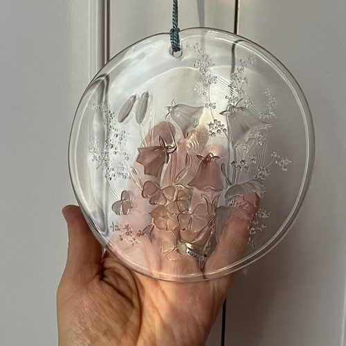Vintage Wiesengrund crystal suncatcher, 15cm, Germany