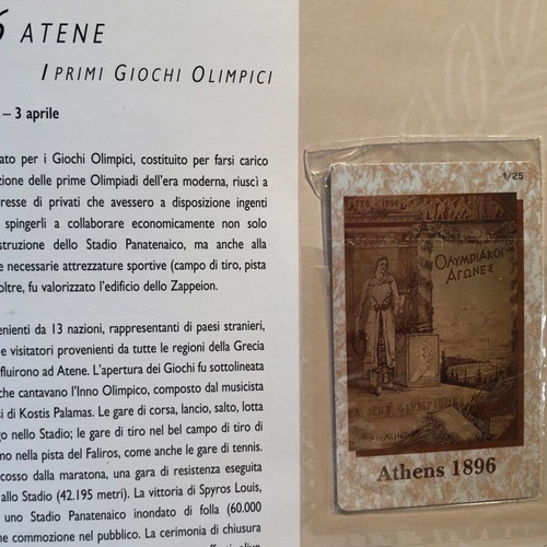 Συλλεκτικό άλμπουμ Ολυμπιακών Αγώνων 1896-2004 καινούργιο με 25 αχρησιμοποίητες τηλεκάρτες