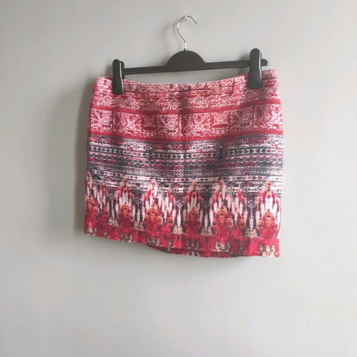 H&M mini skirt red like new