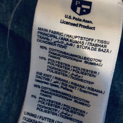 U.S. Polo Assn. men's cardigan used, size S, gray and blue