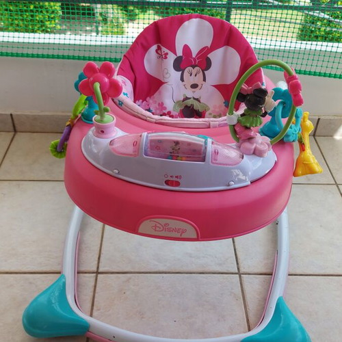 Minnie Mouse Bows & Butterflies Walker used baby activity center