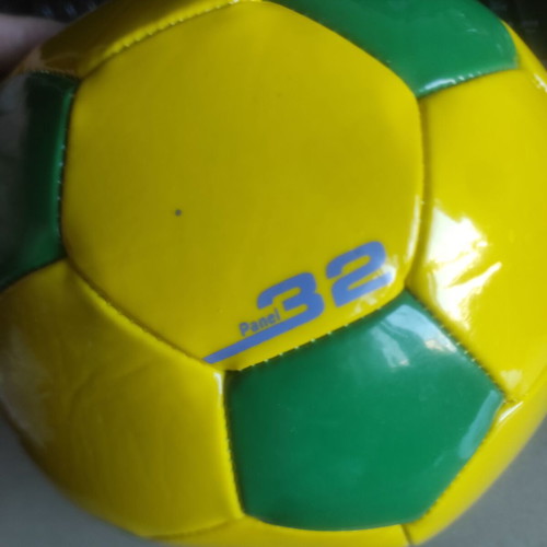Football ball Brazil official size 5 new, uninflated