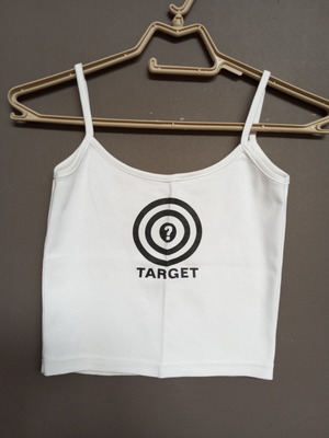 Crop top Target white with thin straps like new