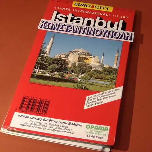 Istanbul city map unused