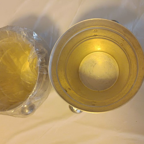 Aluminum champagne buckets new, set of 2 pieces
