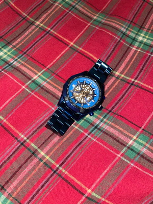 Wristwatch blue new unisex