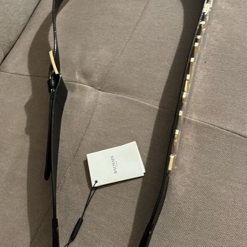 Balmain bag strap new with large gold logo