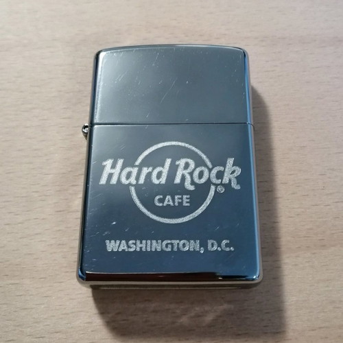 Zippo lighter used from Hard Rock Cafe Washington D.C. collection