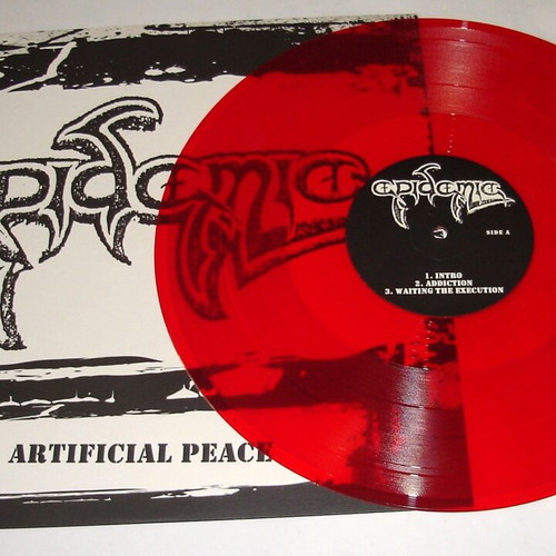 Epidemic Artificial Peace vinyl limited edition transparent red