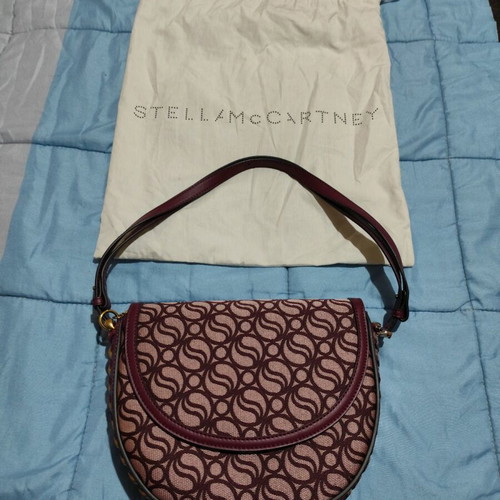 Stella McCartney Burgundy Frayme Medium shoulder bag new