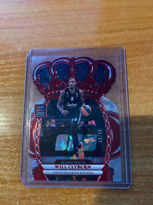 Panini Euroleague Crown Royale Crystal Red Will Clyburn 2024-25 like new