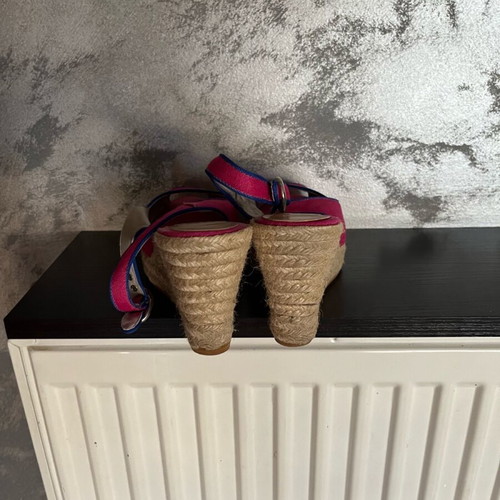 Kanna platform shoes like new, size 40, blue and pink