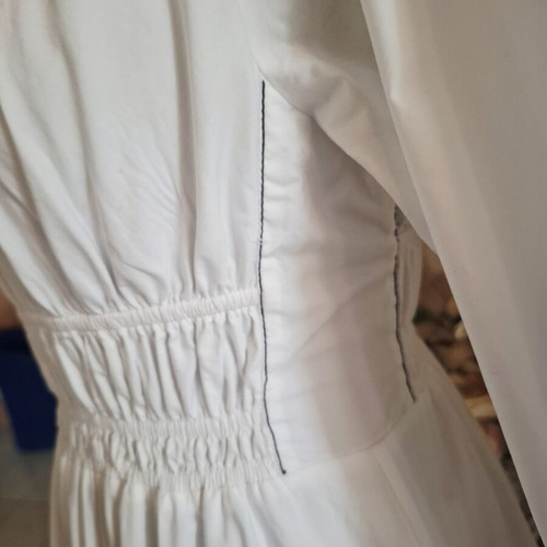 Proenza Schouler White Label white midi dress with puff sleeves