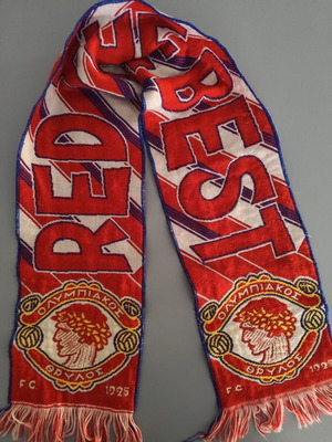 Συλλεκτικό κασκόλ Ολυμπιακός F.C. "Red the Best"