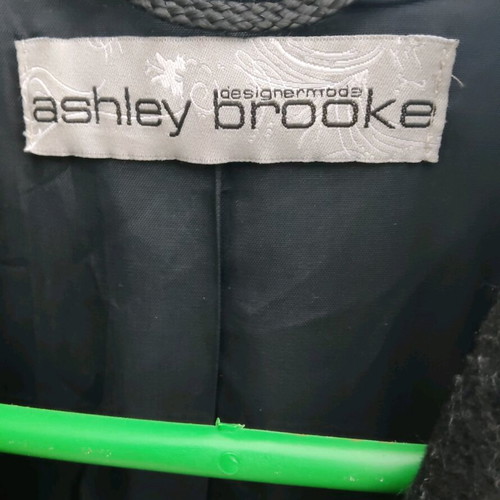 Ashley Brooke wool coat like new, black