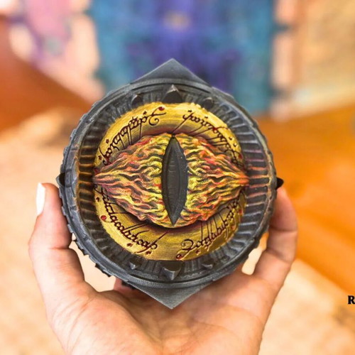 Eye of Sauron Dice Vault, 3D printed hand-painted