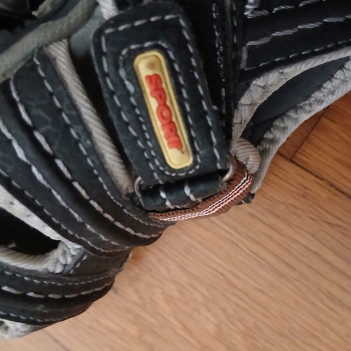 Tengrui children's sandals size 20 like new, black and grey