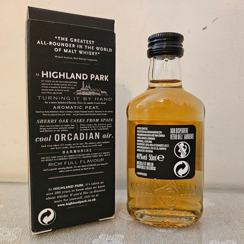 Highland Park 12yo whisky miniature new, sealed