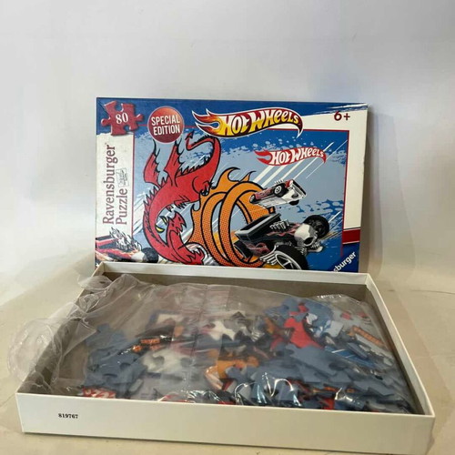 HotWheels Ravensburger puzzle used, 80 pieces