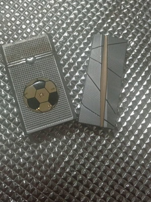 Set of lighters used, collectible and vintage football design