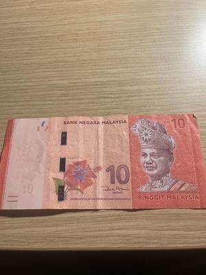 Malaysian 10 Ringgit banknote new, rare authentic